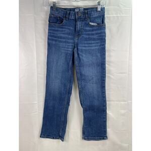 Wonder Nation Boys Blue Mid Rise Denim Casual Relaxed Straight Leg Jeans Size 10